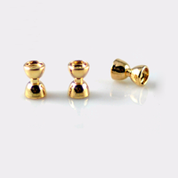 20 ans de fournitures directes d'usine, perles de liaison à la mouche en tungstène en forme d'haltère en laiton avec forme d'yeux