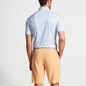 Custom Four-way <strong>Stretch</strong> Performance Golf Shirts <strong>Men's</strong> 92% Polyester 8% Spandex Polo Shirts for <strong>Men</strong> - Product Image 4