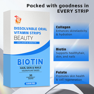 Tiras de Vitaminas Orales Disolubles OEM Ebhabces, Elasticidad e Hidratación de la Piel, Apoya la Salud de la Piel y las Uñas - Product Image 3