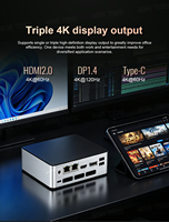 Commerciële Mini PC Core I3 1315U I5 1335U I7 1360P 16GB DDR4 RAM M.2 SSD Drievoudige Schermen Dubbele Lan Win11 Business Mini Computer