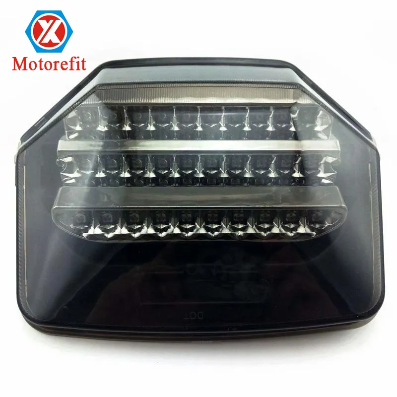 RTS Lampu Sein LED Sepeda Motor, Lampu Ekor Sepeda Motor untuk Honda CB1300 2003 CB400 V-TEC 2003-2008 Bening