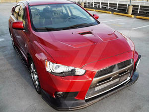 Labbro anteriore personalizzato in fibra di carbonio per 2008 2015 mitiamo Lancer <span class=keywords><strong>Evo</strong></span> X auto paraurti aggiornato stile Jun - Product Image 2