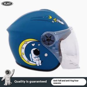 Casque de <span class=keywords><strong>moto</strong></span> à visage ouvert avec dessin animé pour enfants personnalisé bon marché 3/4 demi-casque de Scooter électrique pour enfants - Product Image 5