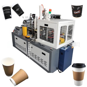Tự động duy nhất đôi PE giấy dùng một lần cốc giấy máy đóng gói - Product Image 4