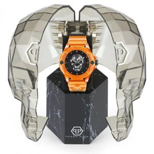 Per Philipp Plein The SKull Scuba Duba 3h 44mm Nero Arancione TPU St. - Product Image 4