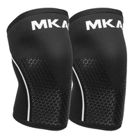 Protège-coudes et genouillères en néoprène antidérapant de 7 mm, compression personnalisable pour les squats, les soulevés de terre, la musculation, la gym et l'entraînement physique