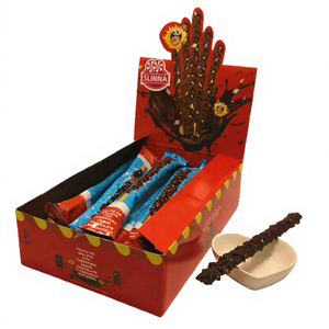 Nouveaux Biscuits Croquants en Bâtonnets au Goût Riche, Enrobés de Chocolat et Garnis de Confiture de Chocolat, Snacks Halal - Product Image 1