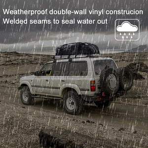 Sac de toit de voiture imperméable multi-tailles 2021, grand sac de rangement pour bagages, sac de voyage noir pour SUV, fourgonnette et voitures 420D - Product Image 4