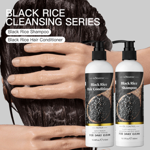 KORMESIC Private Label Black Rice Moisturizing Hair Care Wash Set Hair Spray Shampoo <b>Conditioner</b> Korean Nourishing Anti-Dandruff - Product Image 3