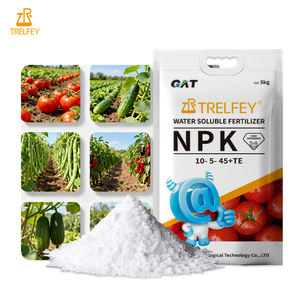 Engrais NPK soluble dans l'eau 10-5-45, poudre riche en potassium <span class=keywords><strong>pour</strong></span> la fructification du cacao et des <span class=keywords><strong>agrumes</strong></span> dans les systèmes d'irrigation goutte à goutte - Product Image 1