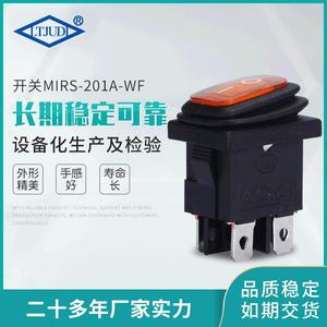 Rocker <b>Switch</b> 15A 250V SPST 3P Screw Terminal With Indicator <b>Light</b> For Boat Use - Product Image 2