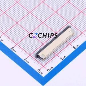 FPC-1.0AS-19PWCR-H25 FFC/FPC Connector SMD,P=1mm,Horizontal Mount Connector Drawer Type Top Contact 19P 1mm - Product Image 2