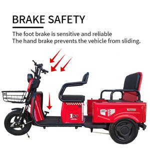 <span class=keywords><strong>Tricycle</strong></span> électrique intelligent à double usage pour le transport de marchandises et la famille, avec siège <span class=keywords><strong>pliable</strong></span> - Product Image 2