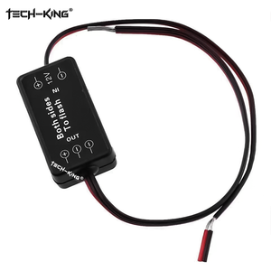 टेक किंग 12 वी दोनों ने फॉग लाइट की अगुवाई वाली ड्रिल स्ट्रिप्स कार मोटरसाइकिल के लिए बाएं/दाएं स्ट्रोब फ्लैश मॉड्यूल बॉक्स को टक्कर देने की कोशिश की - Product Image 5