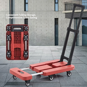<span class=keywords><strong>Chariot</strong></span> à plateforme pliable robuste à 6 roues avec base extensible pour la maison et le coffre <span class=keywords><strong>de</strong></span> voiture - Product Image 6