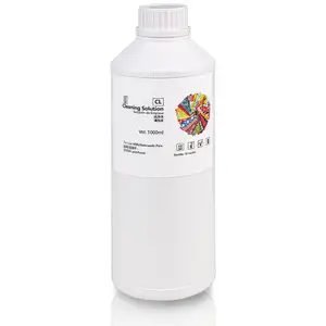 1000ML/בקבוק טקסטיל לבן דיו 100% תואם עם מקורי דיו DTG טיפול מקדים נוזל/ניקוי פתרון זמין