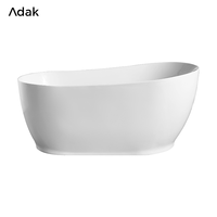 Baignoire autoportante en acrylique avec drain, pour salle de bain intérieure, portable, écologique, garantie 5 ans, facile à nettoyer, 60 gal+, baignoire profonde pour trempage prolongé