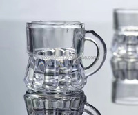 Verre à thé turc avec poignée, logo délicat en décalcomanie, élégant, résistant à la chaleur, tasses à thé en verre