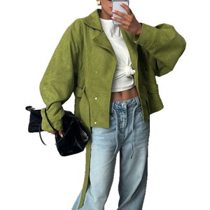 2026 Spring New European American <strong>Womens</strong> Fashion Stand Collar Tie Waist Short <strong>Trench</strong> <strong>Coat</strong> For <strong>Petite</strong> Figures - Product Image 5