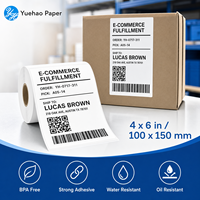 Rollo de Etiquetas Térmicas de 38 mm 4x6, Rollo de Etiquetas de Envío Térmicas, Etiquetas Térmicas Directas Autoadhesivas para Códigos de Barras