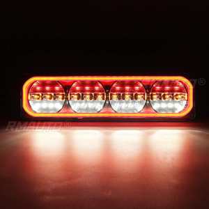 1/2 Piezas Luz Trasera LED Combinada para Coche, Camión, Remolque, Luz Trasera con Señal de Giro Dinámica, Luz de Conducción, Marcha Atrás, Freno y DRL - Product Image 5