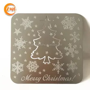 wholesale perfect die-cut metal material customized blank gift card