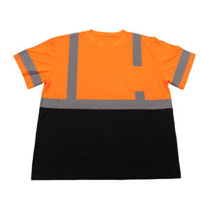 Chaleco de camiseta reflectante de ojo de pájaro con construcción transpirable para trabajadores del sitio de saneamiento Características Logotipo impreso - Product Image 3