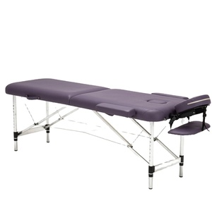 <span class=keywords><strong>Table</strong></span> <span class=keywords><strong>de</strong></span> <span class=keywords><strong>massage</strong></span> pliable portable en aluminium à 2 sections avec rembourrage en éponge – Offre spéciale - Product Image 4