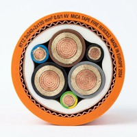 Kabel Tembaga Inti 3+2 Berisolasi Mineral Tahan Api BBTRZ Standar IEC 0.6/1kV untuk Daya Bangunan Cina