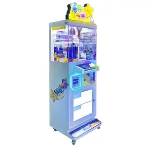 Wholesale Arcade Game Amusement Product Facilities Kiddie Ride Gift Claw Crane Metal Coin Operated Game Machine for Kids Adults