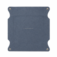 Ensemble de 3 plateaux organisateurs de bureau en feutre, pliables, pour rangement et organisation
