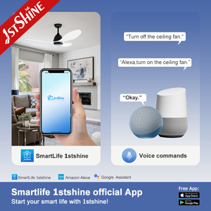 1stshine 52 48 inch quạt trần với động cơ DC với điều khiển từ xa 3-Blades ABS Quạt trần - Product Image 6