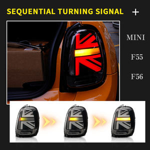 Feux arrière à LED pour MINI Cooper F55 F56 F57, ensemble de feux arrière Union <span class=keywords><strong>Jack</strong></span>, 2014-UP pour John Cooper Works, pour BMW MINI, feux arrière - Product Image 5