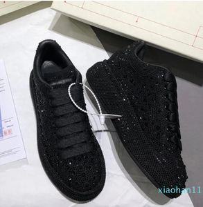 Luxury Rhinestone <b>Platform</b> Heels Genuine Leather Diamond Boots Women's Designer Trainers - Product Image 2
