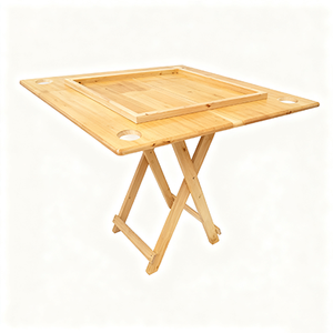 Table pliante en bois massif Mesa De Dominos avec dessus en résine pour <span class=keywords><strong>jeu</strong></span> de <span class=keywords><strong>casino</strong></span> de l'usine directement fournie - Product Image 3