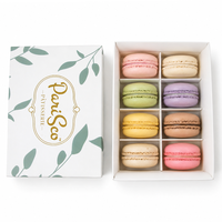 Boîte cadeau en carton recyclable avec couvercle et base, écologique, pour pâtisserie, dessert, bonbons, mariage, vente en gros