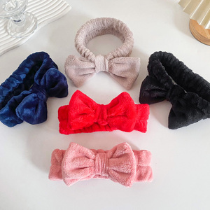 Fascia personalizzata per Make up fascia per capelli con logo personalizzato spugna per la cura della pelle trucco gonfio per Spa spugna tessuto da polso fascia - Product Image 6