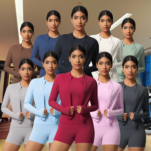 Fabricant de vêtements de sport Vêtements d'entraînement Vêtements de sport Ensemble de fitness et de gymnastique 4 pièces pour femmes Ensemble de yoga sans couture Ropa De Mujer Ropa Gym - Product Image 1