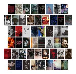 Offre Spéciale personnalisé Collage mural Kit carte postale Anime <span class=keywords><strong>ses</strong></span> matériaux sombres affiches Sticker mural décoration murale Photo affiche impression - Product Image 5