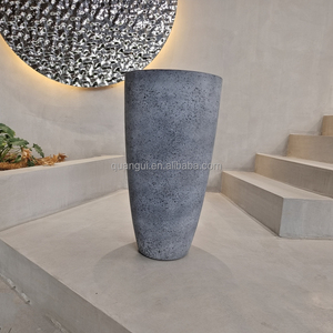 Venta al por mayor maceta de plástico grande redonda interior/exterior decoración del hogar macetas de jardín barato vivero redondo patrón Macetas - Product Image 2