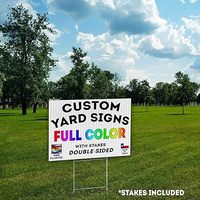 Vente chaude d'usine, affichage publicitaire, polypropylène imprimé UV pour panneaux de jardin en coroplast, découpe personnalisable