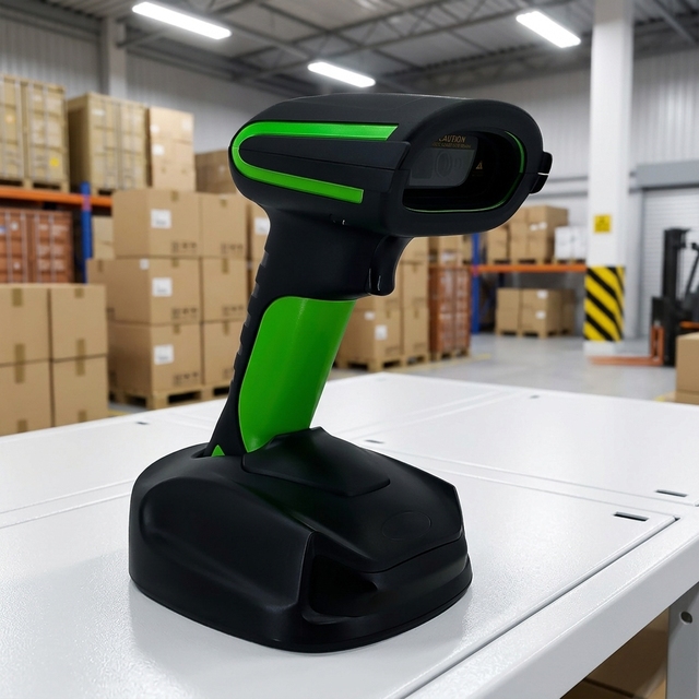 Industrial IP68 Waterproof Handheld Barcode Scanner 1D 2D QR Wireless Bluetooth 2.4G Dongle Charger Base Warehouse Use