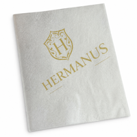 Papier de Soie d'Emballage Noir Personnalisé avec Logo Doré pour Vêtements et Chaussures - Vente en Gros Usine