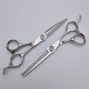 Tijeras de entresacar personalizables de 6.0 pulgadas, estilo espada con tornillo alto, para diestros, para escuelas de peluquería - Product Image 5