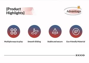 Игровой комплекс BOKE: пластиковая горка для детей, скалодром, баскетбольная стойка, максимальная нагрузка до 100 кг, для детей до 5 лет - Product Image 5