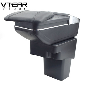 Vtear Pour Nissan <span class=keywords><strong>Juke</strong></span> accoudoir cuir magasin central de stockage boîte fil <span class=keywords><strong>rouge</strong></span> voiture-style intérieur ABS accoudoir accessoires 14-17 - Product Image 3