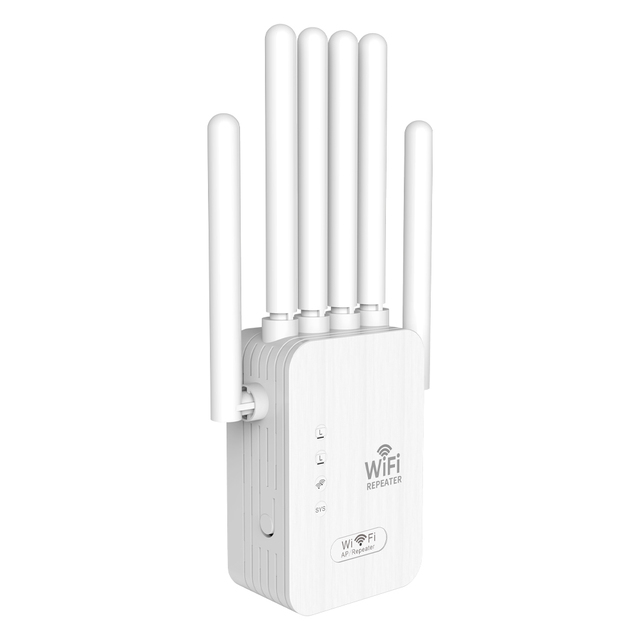 300Mbps Wifi Range Extender Signal Booster Amplifier with 6 Antenna Wifi Repeater 300M Wi-Fi Signal Network Booster