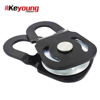 Poulie de remorquage robuste Keyoung 4T/8T/10T, revêtement poudré haute capacité, pour remorque, charge utile maximale
