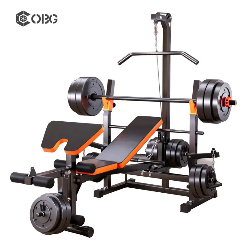 Fitness Equipment Strength Barbell Weight Bench Multi-Function Barbell Weight Lifting Power Rack Weight Bench