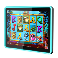 Moniteur de jeu infrarouge à écran tactile capacitif de 22 pouces, interface USB, rapport d'aspect 16:10, couleur noire, rétroéclairage LED, montage mural